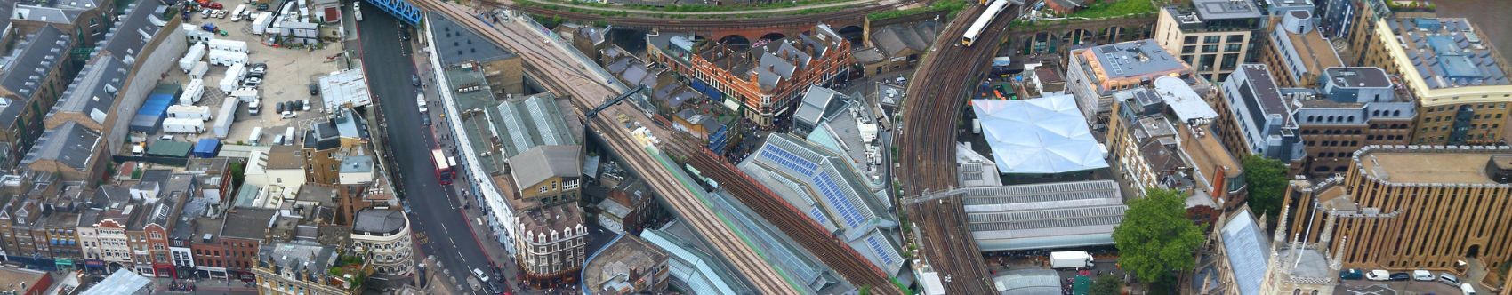 birdseye view of southwark surrey