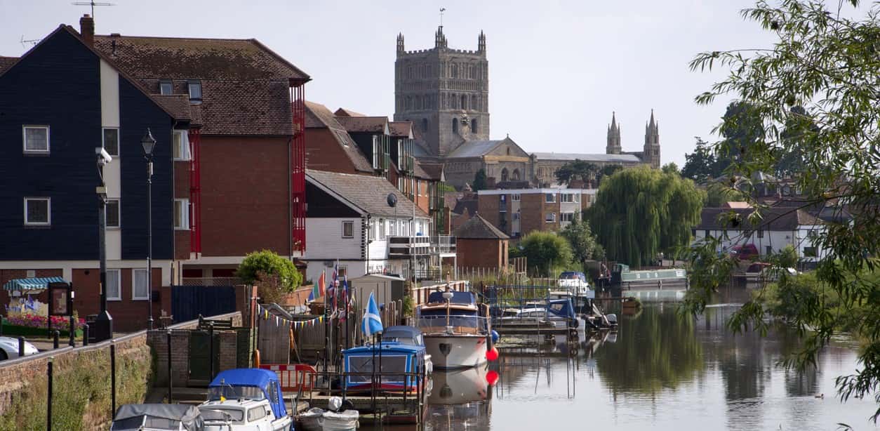 Canal in Tewkesbury