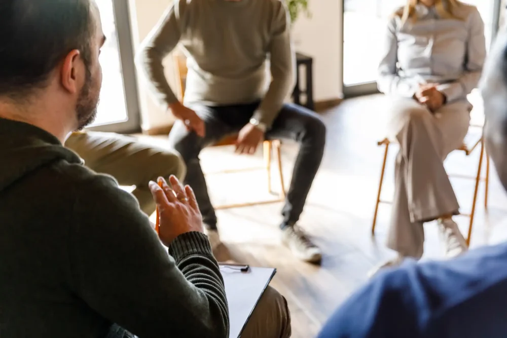 Group therapy in rehab