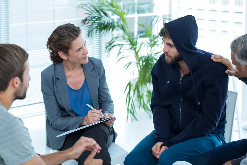 Group Therapy Session for those in recovery to Prevent Relapse